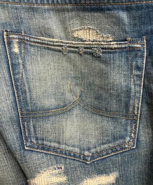 RRL（ダブルアールエル）RRL (ダブルアールエル) ダメージデニムパンツ インディゴ サイズ:SIZE W30×L30の古着・服飾アイテム