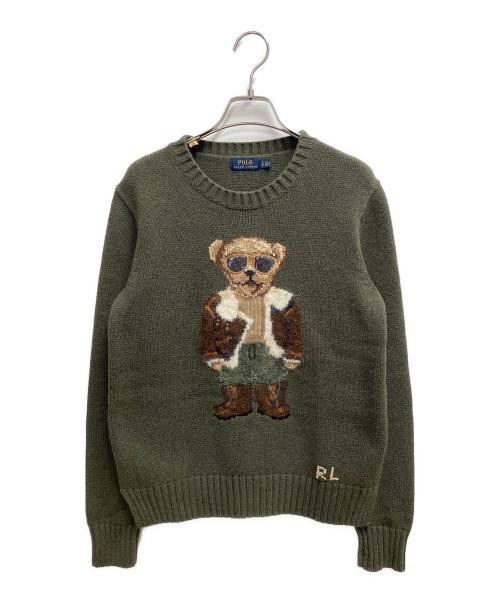 POLO RALPH LAUREN（ポロ・ラルフローレン）POLO RALPH LAUREN (ポロ・ラルフローレン) ニット グリーン サイズ:SIZE Sの古着・服飾アイテム