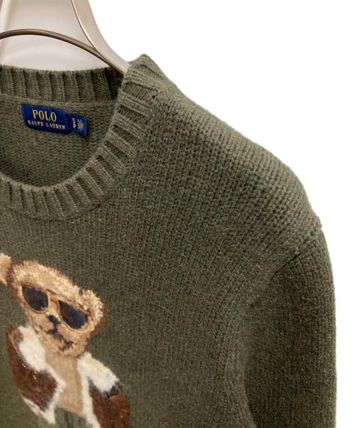 POLO RALPH LAUREN（ポロ・ラルフローレン）POLO RALPH LAUREN (ポロ・ラルフローレン) ニット グリーン サイズ:SIZE Sの古着・服飾アイテム