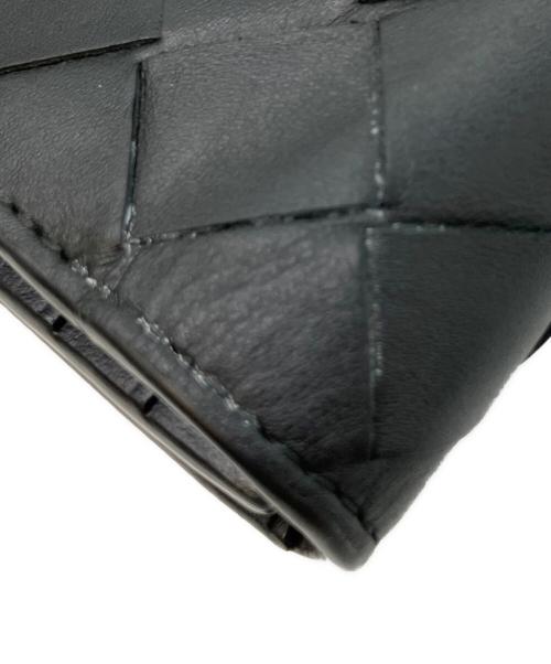 BOTTEGA VENETA（ボッテガベネタ）BOTTEGA VENETA (ボッテガベネタ) イントレチャート ロングウォレット ブラックの古着・服飾アイテム