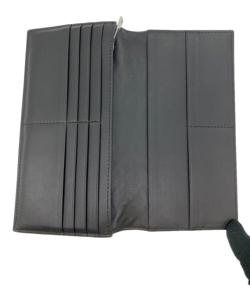 BOTTEGA VENETA（ボッテガベネタ）BOTTEGA VENETA (ボッテガベネタ) イントレチャート ロングウォレット ブラックの古着・服飾アイテム
