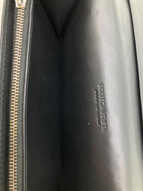 BOTTEGA VENETA（ボッテガベネタ）BOTTEGA VENETA (ボッテガベネタ) イントレチャート ロングウォレット ブラックの古着・服飾アイテム