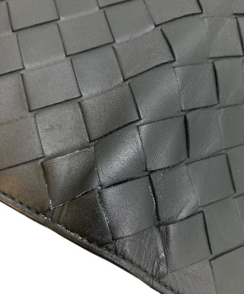 BOTTEGA VENETA（ボッテガベネタ）BOTTEGA VENETA (ボッテガベネタ) イントレチャート ロングウォレット ブラックの古着・服飾アイテム