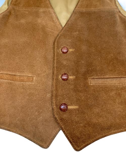 Schott（ショット）Schott (ショット) スウェードベスト ブラウン サイズ:SIZE Lの古着・服飾アイテム