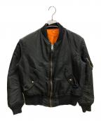 ALPHA INDUSTRIESアルファインダストリーズ）の古着「MA-1  フライトジャケット」｜ブラック