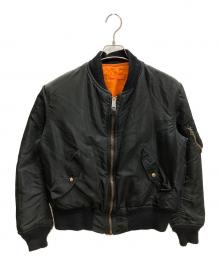 ALPHA INDUSTRIES（アルファインダストリーズ）の古着「MA-1  フライトジャケット」｜ブラック