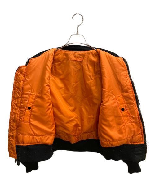 ALPHA INDUSTRIES（アルファインダストリーズ）ALPHA INDUSTRIES (アルファインダストリーズ) MA-1  フライトジャケット ブラック サイズ:SIZE Mの古着・服飾アイテム