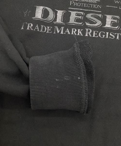 DIESEL（ディーゼル）DIESEL (ディーゼル) スウェット ブラック サイズ:SIZE Sの古着・服飾アイテム