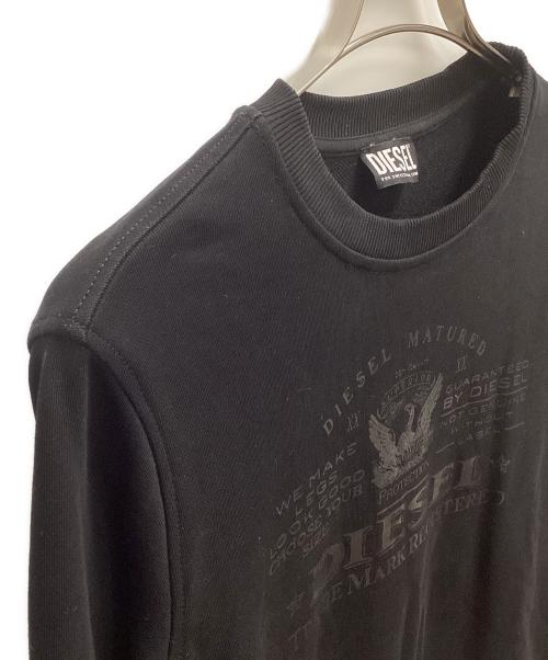 DIESEL（ディーゼル）DIESEL (ディーゼル) スウェット ブラック サイズ:SIZE Sの古着・服飾アイテム
