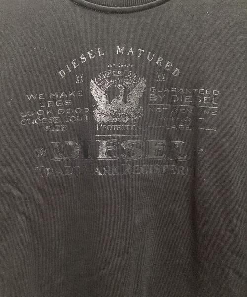 DIESEL（ディーゼル）DIESEL (ディーゼル) スウェット ブラック サイズ:SIZE Sの古着・服飾アイテム