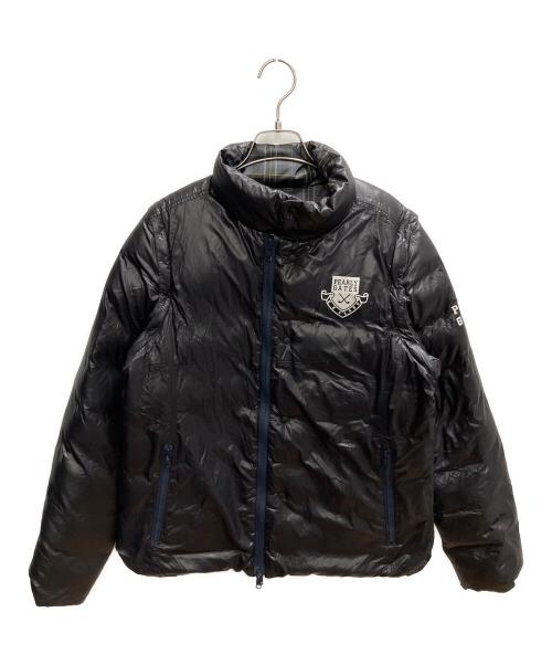 PEARLY GATES（パーリーゲイツ）PEARLY GATES (パーリーゲイツ) 2WAY リバーシブル ダウンジャケット ブラック サイズ:SIZE XL/SIZE 4の古着・服飾アイテム