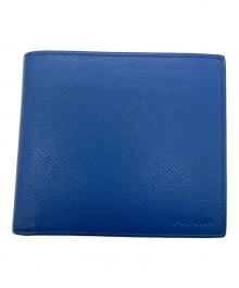 PRADA（プラダ）の古着「2つ折り財布」｜ブルー