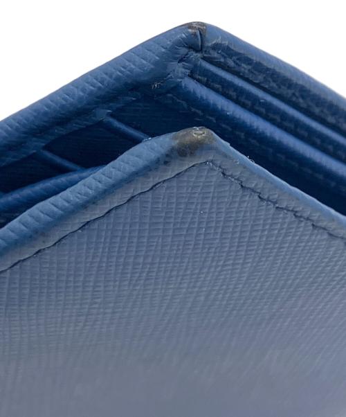 PRADA（プラダ）PRADA (プラダ) 2つ折り財布 ブルーの古着・服飾アイテム