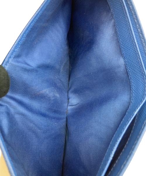 PRADA（プラダ）PRADA (プラダ) 2つ折り財布 ブルーの古着・服飾アイテム