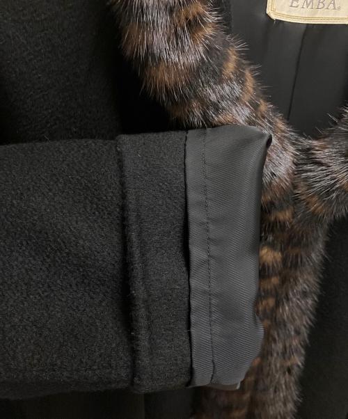 EMBA（エンバ）EMBA (エンバ) ロングコート ブラック サイズ:11号の古着・服飾アイテム