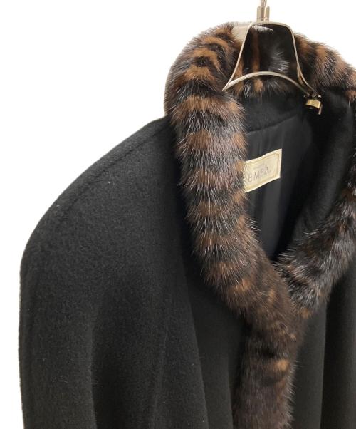 EMBA（エンバ）EMBA (エンバ) ロングコート ブラック サイズ:11号の古着・服飾アイテム