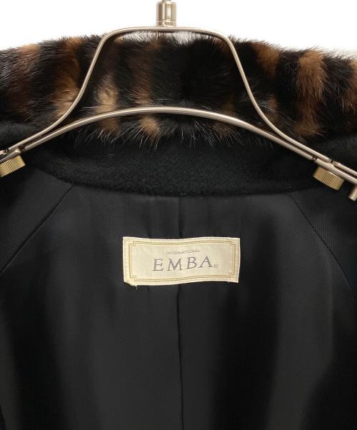 EMBA（エンバ）EMBA (エンバ) ロングコート ブラック サイズ:11号の古着・服飾アイテム