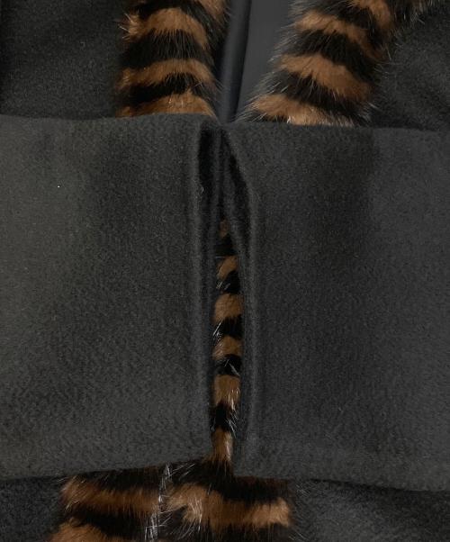 EMBA（エンバ）EMBA (エンバ) ロングコート ブラック サイズ:11号の古着・服飾アイテム