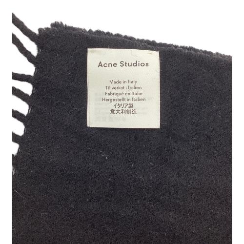 Acne studios（アクネ ストゥディオス）Acne studios (アクネ ストゥディオス) マフラー ブラックの古着・服飾アイテム