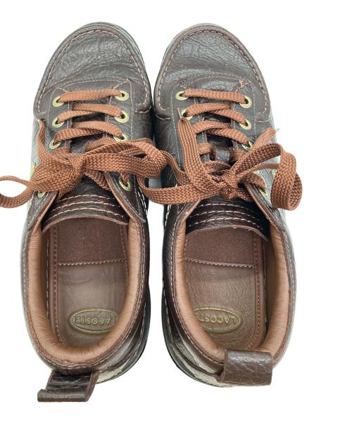 LACOSTE（ラコステ）LACOSTE (ラコステ) レザーシューズ ブラウン サイズ:SIZE 26.5cmの古着・服飾アイテム