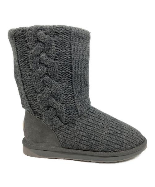 emu（エミュー）emu (エミュー) Bartle ニットブーツ グレー サイズ:SIZE 8 / 25 未使用品の古着・服飾アイテム