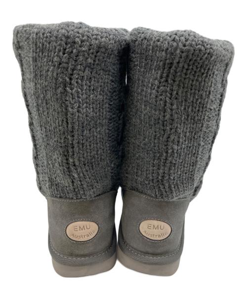 emu（エミュー）emu (エミュー) Bartle ニットブーツ グレー サイズ:SIZE 8 / 25 未使用品の古着・服飾アイテム