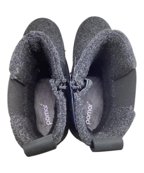 pomar（ポマール）pomar (ポマール) MALLA Women's GORE-TEX® Felt Chelsea boots ブーツ ブラック サイズ:SIZE 38の古着・服飾アイテム