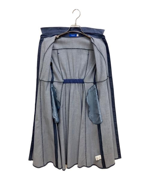 BLUE LABEL CRESTBRIDGE（ブルーレーベルクレストブリッジ）BLUE LABEL CRESTBRIDGE (ブルーレーベルクレストブリッジ) 長袖ワンピース インディゴ サイズ:SIZE M/SIZE 36の古着・服飾アイテム