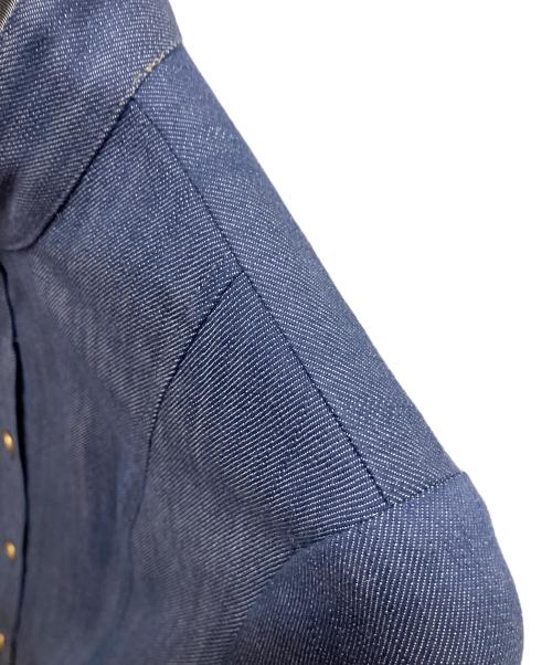BLUE LABEL CRESTBRIDGE（ブルーレーベルクレストブリッジ）BLUE LABEL CRESTBRIDGE (ブルーレーベルクレストブリッジ) 長袖ワンピース インディゴ サイズ:SIZE M/SIZE 36の古着・服飾アイテム