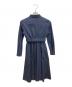 BLUE LABEL CRESTBRIDGE (ブルーレーベルクレストブリッジ) 長袖ワンピース インディゴ サイズ:SIZE M/SIZE 36：7000円