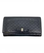 GUCCIグッチ）の古着「グッチシマ 長財布」｜ブラック