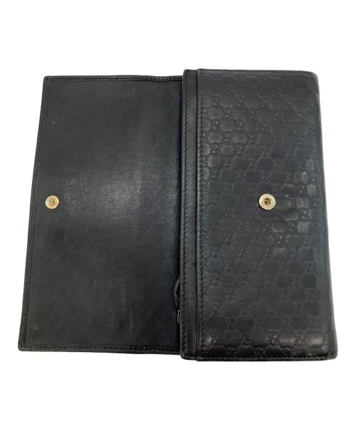 GUCCI（グッチ）GUCCI (グッチ) グッチシマ 長財布 ブラックの古着・服飾アイテム