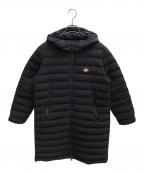 DANTONダントン）の古着「MIDDLE DOWN HOODED COAT ダウンコート」｜ブラック