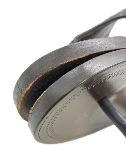 BOTTEGA VENETA（ボッテガベネタ）BOTTEGA VENETA (ボッテガベネタ) レザーサンダル ブラウン×ネイビー サイズ:SIZE36 1/2の古着・服飾アイテム