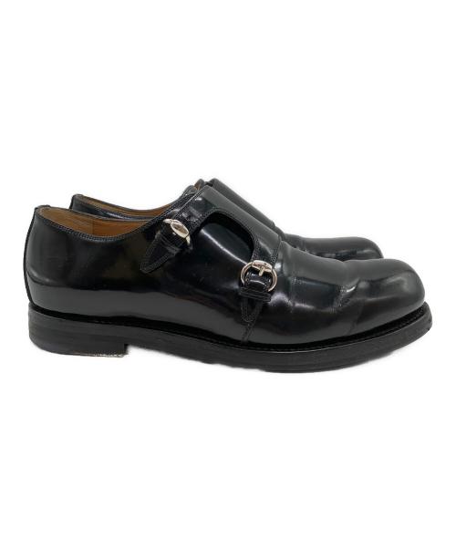 GUCCI（グッチ）GUCCI (グッチ) ダブルモンクストラップシューズ ブラック サイズ:SIZE 7の古着・服飾アイテム
