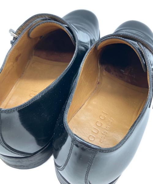 GUCCI（グッチ）GUCCI (グッチ) ダブルモンクストラップシューズ ブラック サイズ:SIZE 7の古着・服飾アイテム