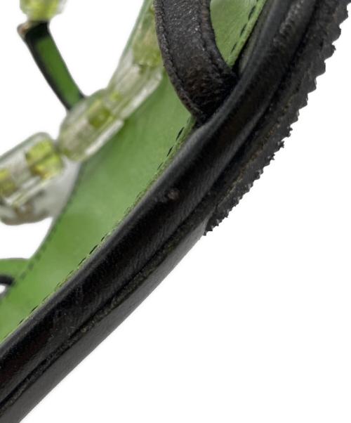 CHANEL（シャネル）CHANEL (シャネル) ストラップサンダル ブラック×グリーン サイズ:SIZE 39の古着・服飾アイテム