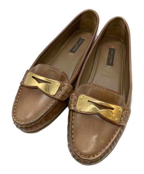 LOUIS VUITTON（ルイ ヴィトン）LOUIS VUITTON (ルイ ヴィトン) ドライビングシューズ ブラウン サイズ:SIZE 34の古着・服飾アイテム