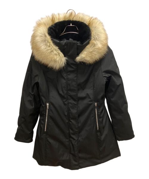 ZARA（ザラ）ZARA (ザラ) ファー付き中綿コート ブラック サイズ:SIZE Lの古着・服飾アイテム