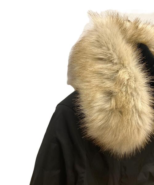 ZARA（ザラ）ZARA (ザラ) ファー付き中綿コート ブラック サイズ:SIZE Lの古着・服飾アイテム