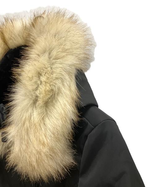 ZARA（ザラ）ZARA (ザラ) ファー付き中綿コート ブラック サイズ:SIZE Lの古着・服飾アイテム