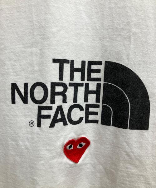 PLAY COMME des GARCONS（プレイコムデギャルソン）PLAY COMME des GARCONS (プレイコムデギャルソン) THE NORTH FACE (ザ ノース フェイス) 半袖Tシャツ ホワイト サイズ:SIZE XLの古着・服飾アイテム