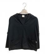 ORCIVALオーシバル）の古着「Cotton Twill Skipper Smock 長袖カットソー」｜ネイビー