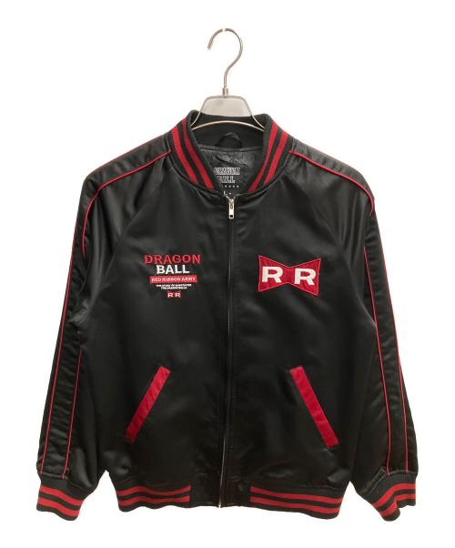 DRAGON BOLL（ドラゴンボール）DRAGON BOLL (ドラゴンボール) レッドリボン軍 スカジャン ブラック×レッド サイズ:SIZE Lの古着・服飾アイテム