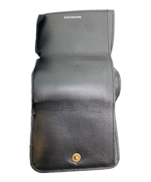 BALENCIAGA（バレンシアガ）BALENCIAGA (バレンシアガ) 3つ折り財布 ブラックの古着・服飾アイテム