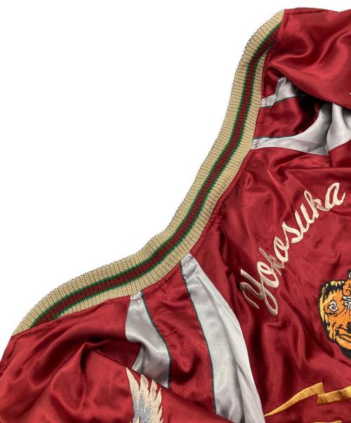 東洋エンタープライズ（トウヨウエンタープライズ）東洋エンタープライズ (トウヨウエンタープライズ) NO-175 五重塔 リバーシブルスカジャン レッド サイズ:SIZE XLの古着・服飾アイテム