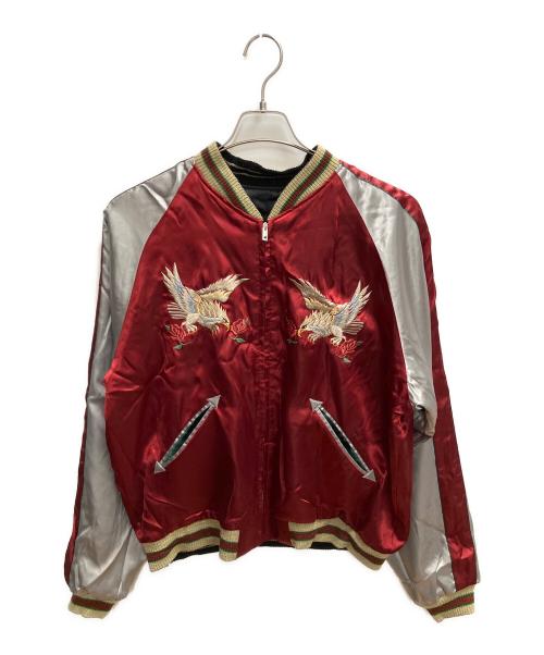 東洋エンタープライズ（トウヨウエンタープライズ）東洋エンタープライズ (トウヨウエンタープライズ) NO-175 五重塔 リバーシブルスカジャン レッド サイズ:SIZE XLの古着・服飾アイテム