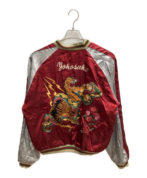 東洋エンタープライズ（トウヨウエンタープライズ）東洋エンタープライズ (トウヨウエンタープライズ) NO-175 五重塔 リバーシブルスカジャン レッド サイズ:SIZE XLの古着・服飾アイテム
