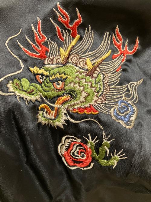 東洋エンタープライズ（トウヨウエンタープライズ）東洋エンタープライズ (トウヨウエンタープライズ) NO-175 五重塔 リバーシブルスカジャン レッド サイズ:SIZE XLの古着・服飾アイテム