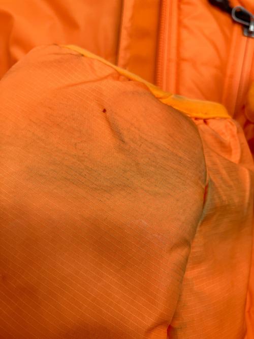 Patagonia（パタゴニア）Patagonia (パタゴニア) puff jacket 中綿ジャケット オレンジ サイズ:SIZE Sの古着・服飾アイテム